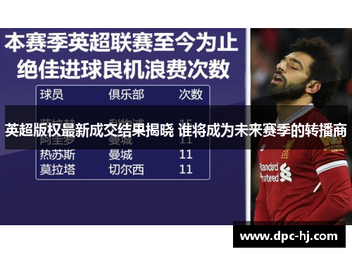 英超版权最新成交结果揭晓 谁将成为未来赛季的转播商
